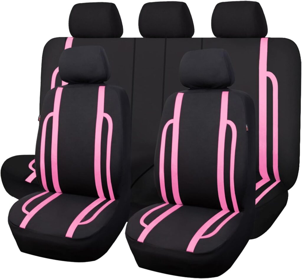 Flying Banner car seat Covers Set Front Rear Breathable Sport Fashion Rear Bench Split 40/60 50/50 60/40