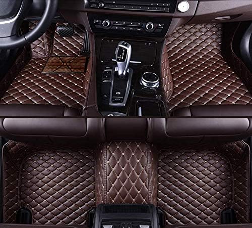 77YLMT77 Custom Making Car Floor Mats for Lexus CT,ES,GS,GX,is C,is,NX,RC,RX,UX 2000-2023 Car Full Coverage Pads Protection Non-Slip Leather Floor Liners (Dark Brown)