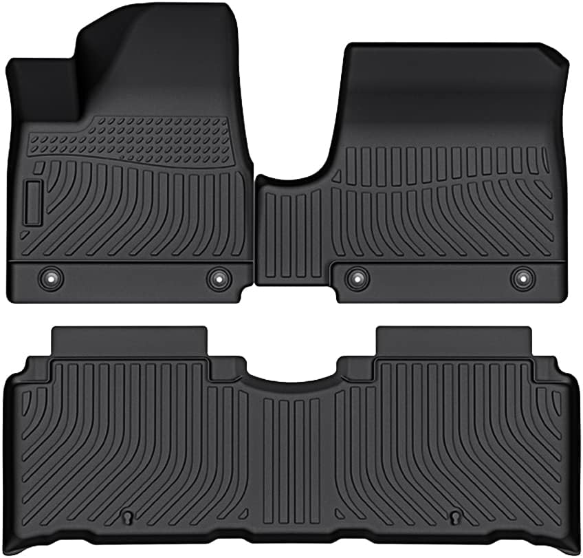 Cartist Custom Fit for Floor Mats Hyundai Ioniq 5 2022 2023 2024 (Fit Unmovable Console Only) All Weather Floor Liner for Ioniq 5 Accessories 1st  2nd Row 3D TPE (Not Fit Limited Model)