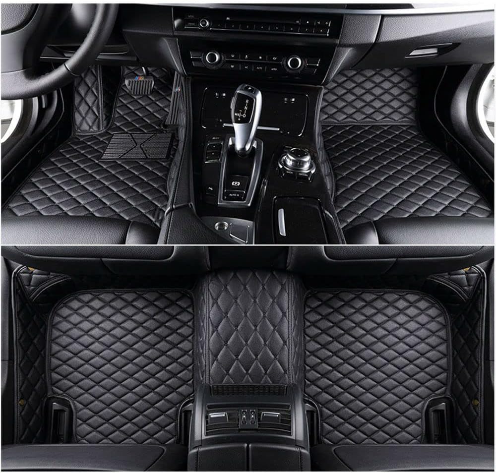 JTXWANG Custom Making Car Floor Mats for Audi A1,A2,A3, A4,A5,A6,A7,A8,R8,TT,Q2,Q3,Q5,Q7,Q8,e-tron (Black)
