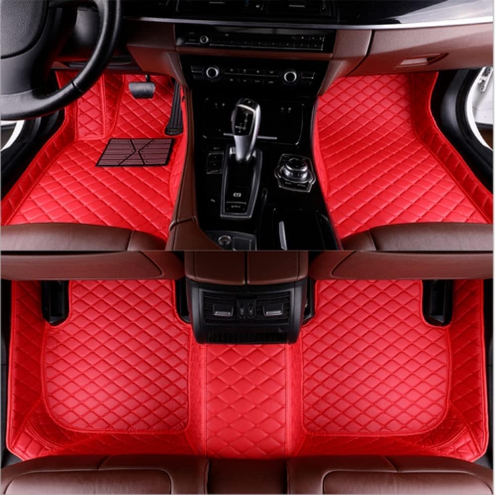 NYMCAR Custom Luxury Floor Car Floor Mats Compatible with BMW All Models 1998-2023 (Red)