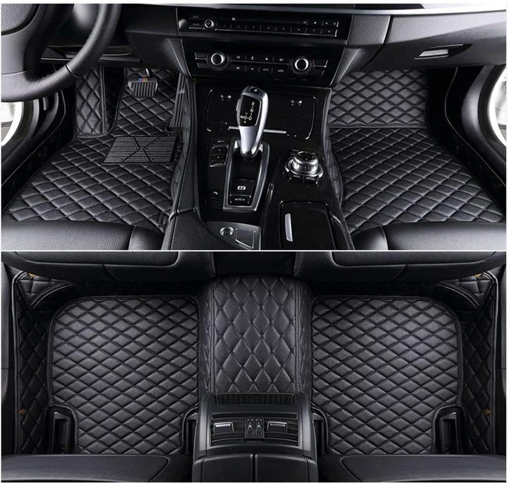 NYMCAR Custom Luxury Floor Car Floor Mats for Dodge Chrysler Jeep Cadillac Ford All Models 2005-2023 (Black)
